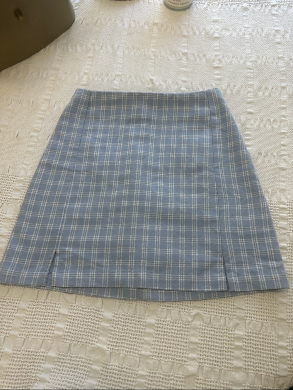 Classic Blue Plaid A-Line Skirt - Women John Galt California